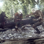 The_Witcher_3_Wild_Hunt_Geralt_fighting_bandits_in_Ard_Skelig