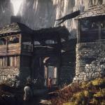 The_Witcher_3_Wild_Hunt_Geralt_stops_at_an_outpost_near_Kaer_Trolde